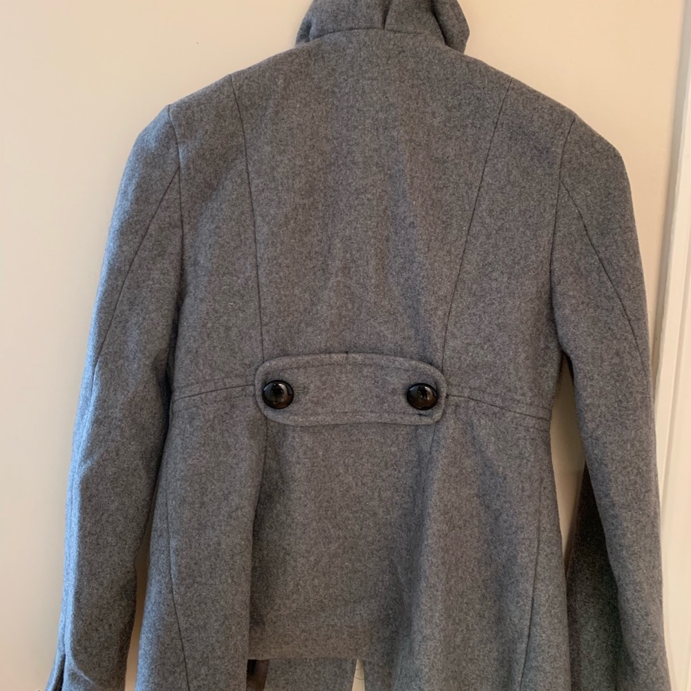 Gray Button Up Coat - image 4